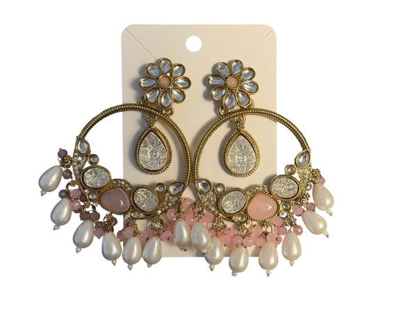 lavi pearl Chandbali