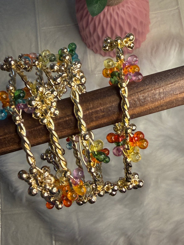 Zigzag Beaded Ghungroo Bangles