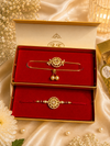 Royal Bhai–Bhabhi Rakhi & Bracelet Set