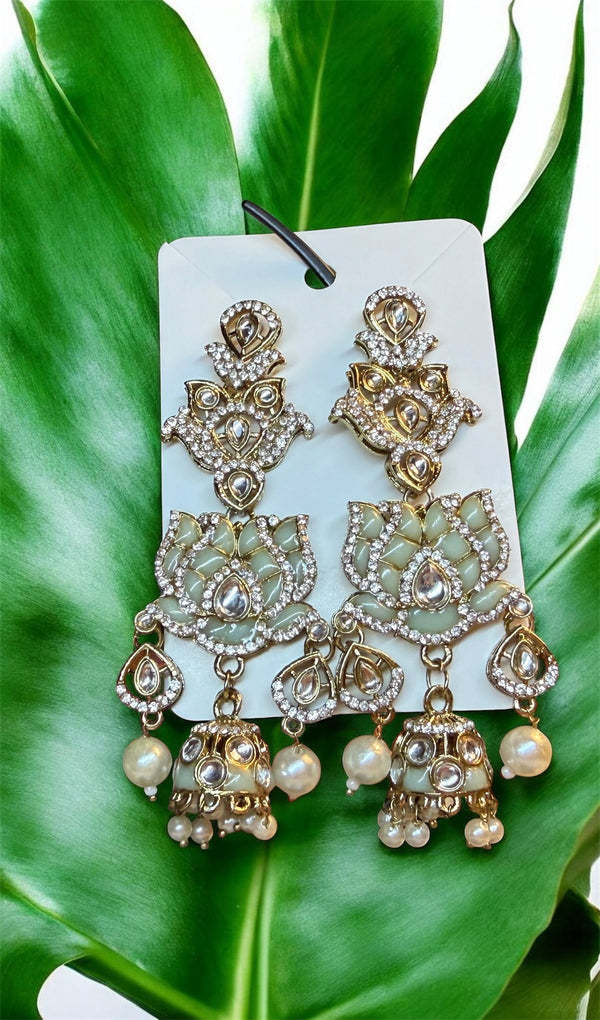 Rose Statement Earrings