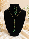 Emerald Tulip Necklace Set