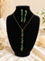 Emerald Tulip Necklace Set