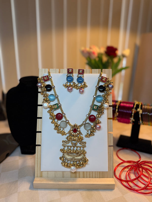 Handcrafted Monalisa Statement Necklace Set