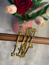 Golden Ghungroo Bangles – Set of 4