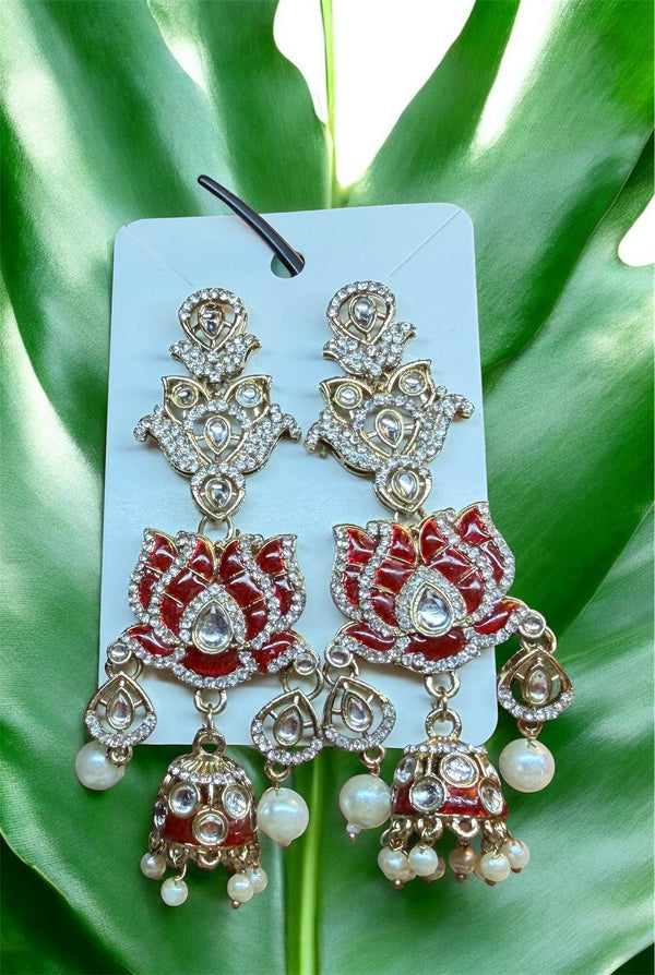 Rose Statement Earrings