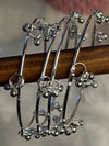 Classic Silver Ghungroo Bangles