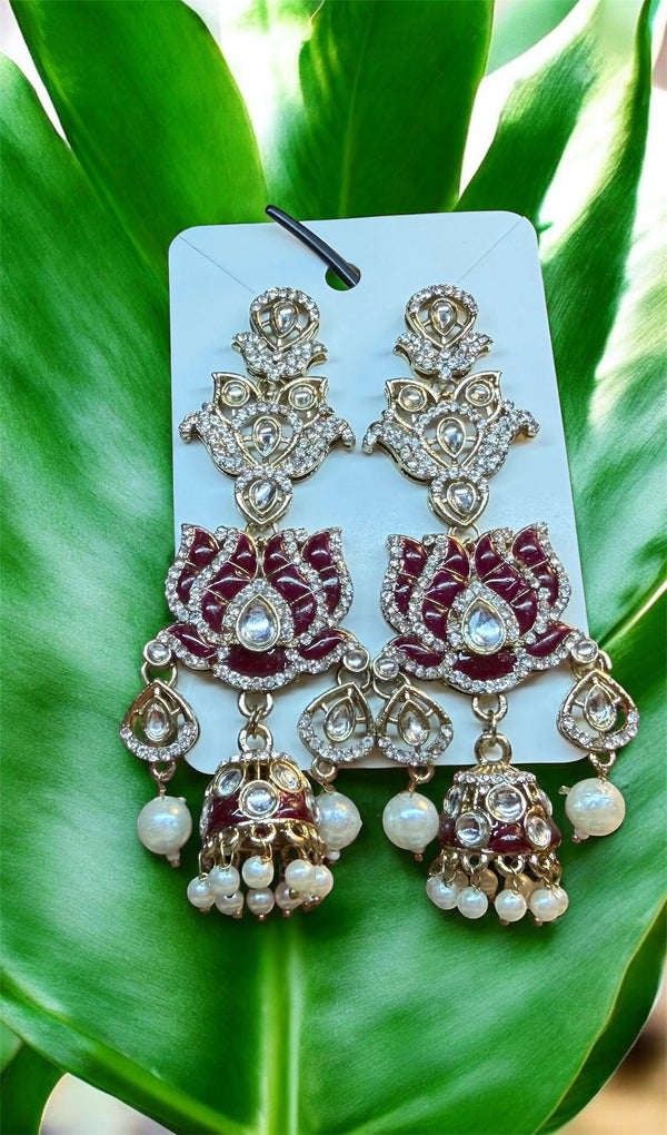 Rose Statement Earrings
