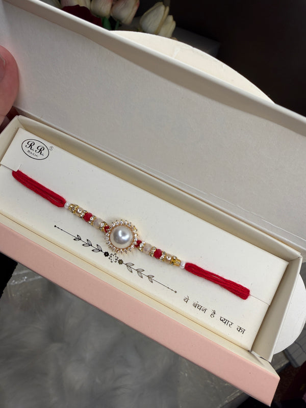 Pearl Elegance Rakhi