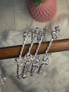 Zigzag Silver ghungroo bangles
