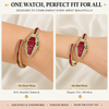 Ruby Crystal Snake watch